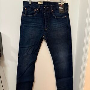 Levi's Men's 501 Slim Taper Fit Jeans - Dark Blue